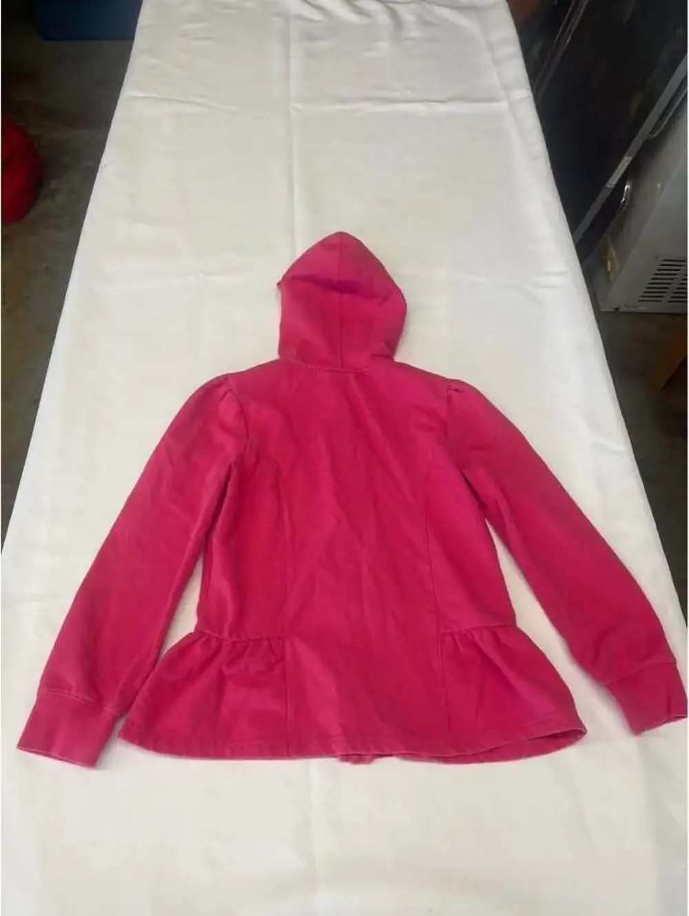 Gymboree Girls Pink Peplum Full-Zip Hoodie Size Medium 7–8